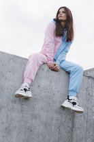 SPODNIE BAGGY YUMMY BLUEPINK