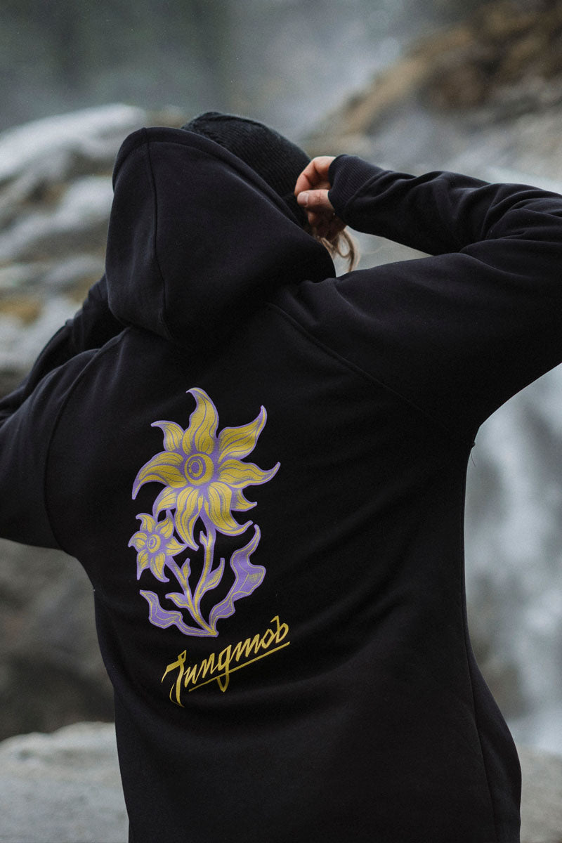 BLUZA ACID FLOWERS PURPLE BLACK SNB