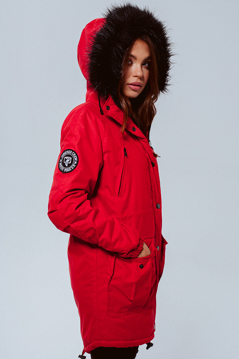 KURTKA RED RAIN FUR
