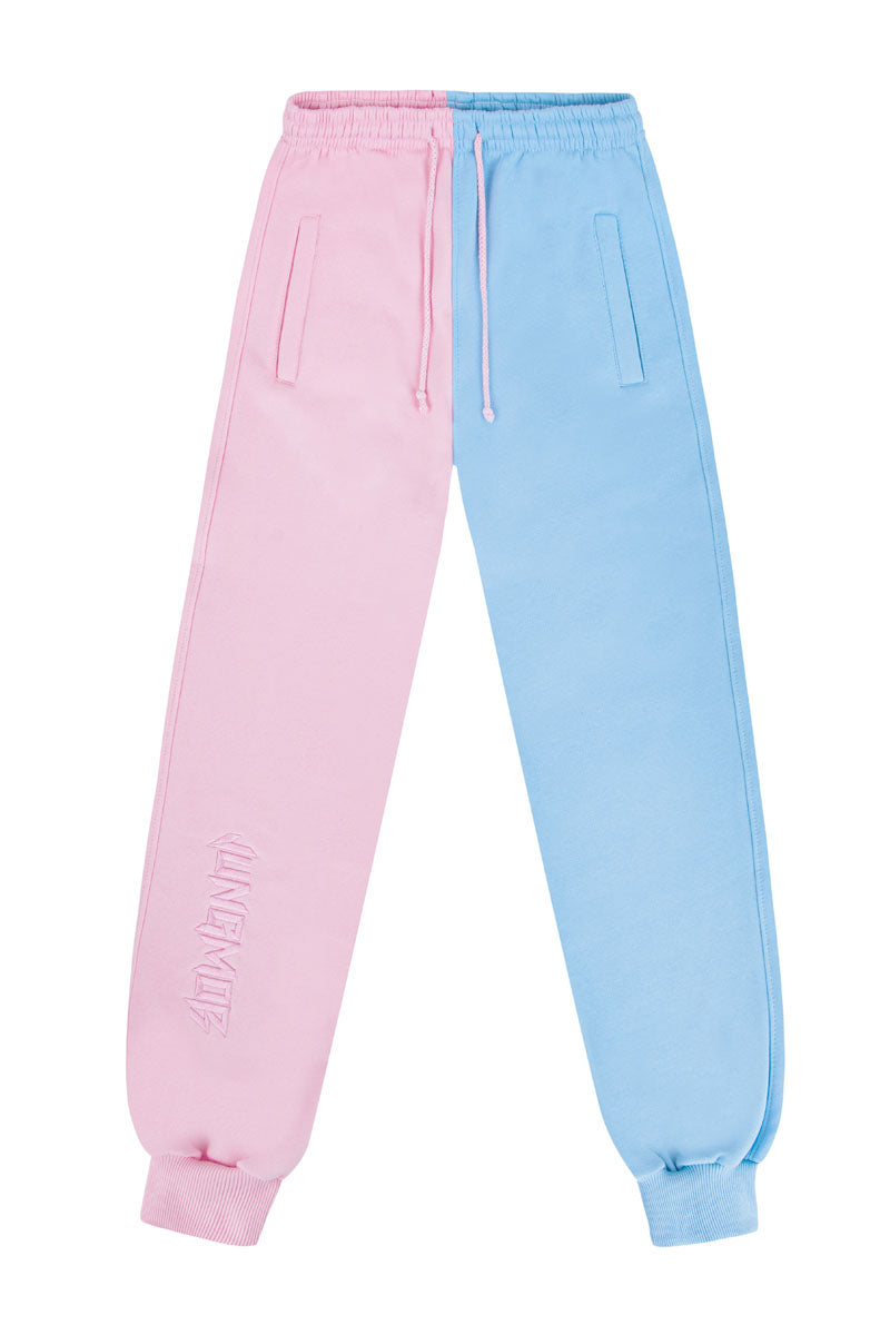 SPODNIE BAGGY YUMMY BLUEPINK