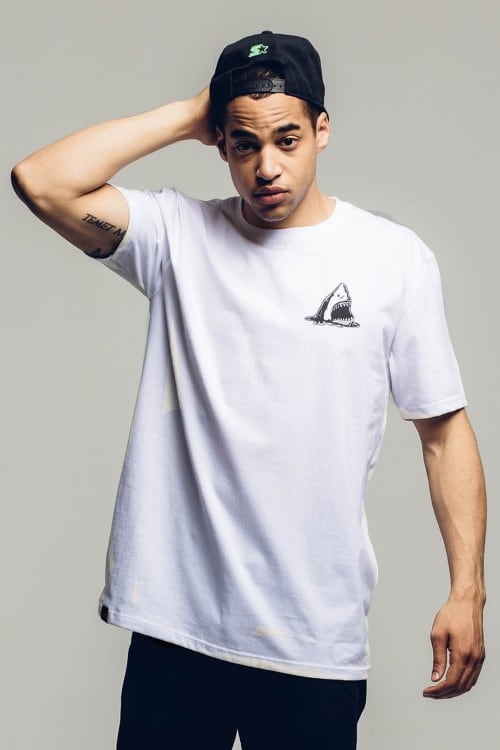 T-SHIRT SHARK WHITE