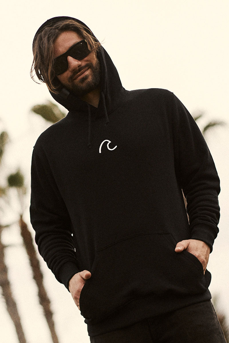 BLUZA WAVE BLACK WHITE