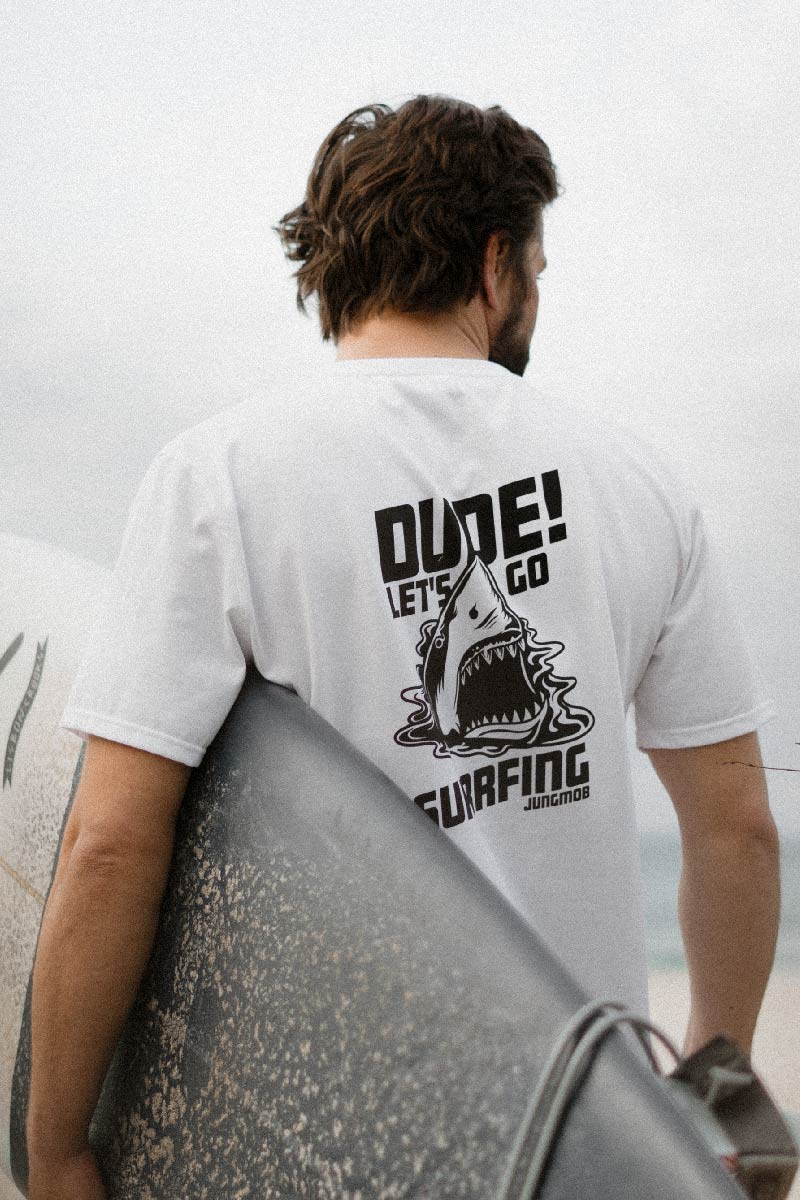 T-SHIRT SHARK WHITE